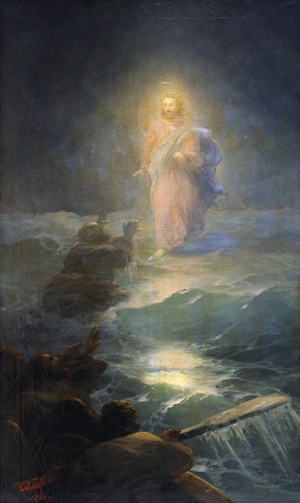 Jesus walks on water by Ivan Aivazovsky